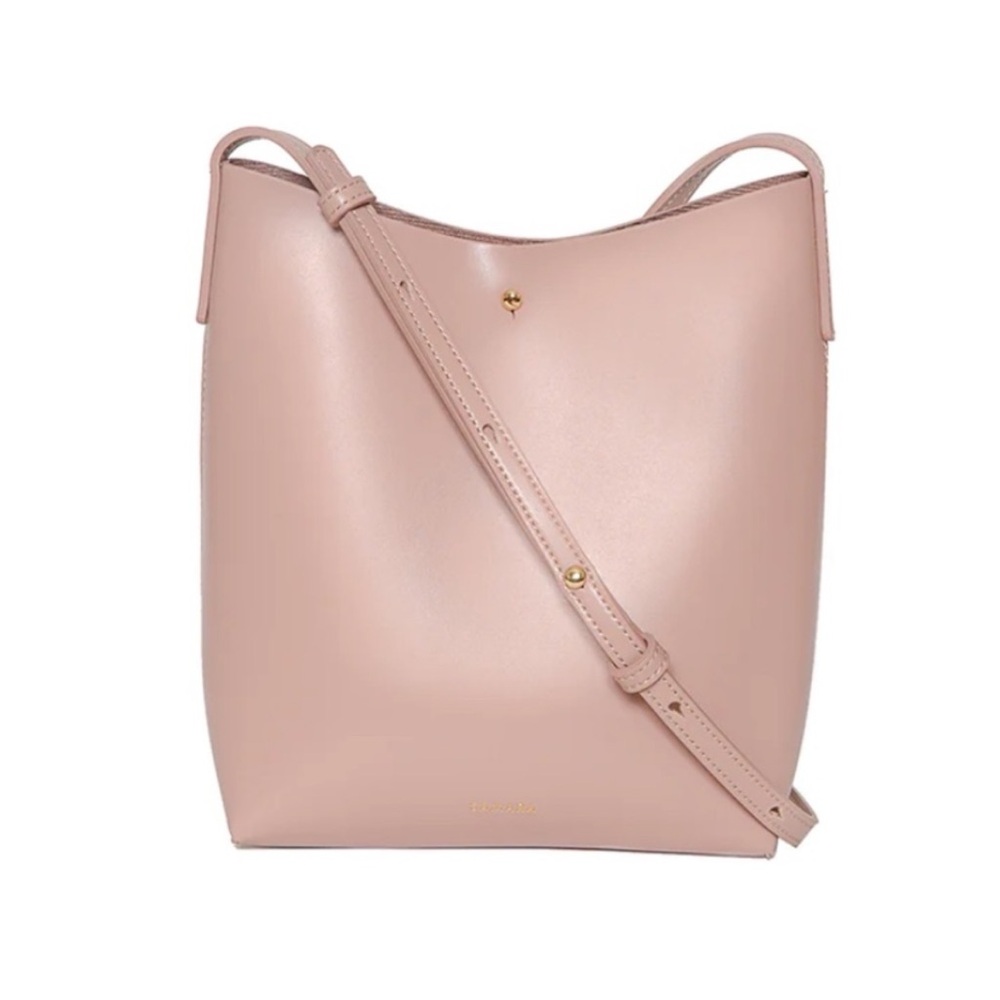 Small Dusty Rose Samara crossbody Chic Pink Shoulder Bag with Adjustable Strap